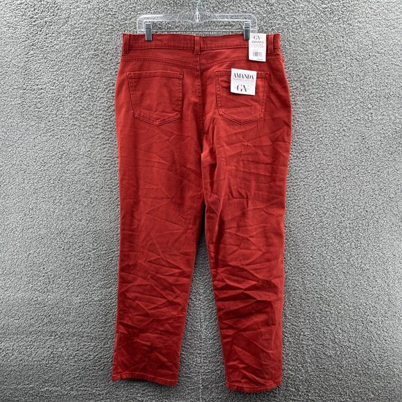 New Gloria Vanderbilt Amanda Jeans Womens 16 Autumn Blaze Stretch Denim Original - Picture 2 of 11